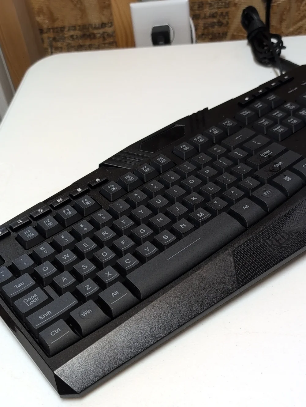 Red dragon Wired Black Keyboard with Black & Red Wired Gaming Mouse Combo. (95)